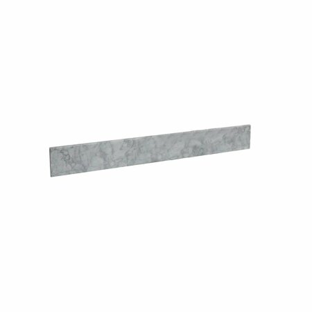 COMFORTCORRECT 25 in. Carrara Marble Backsplash, White CO2799592